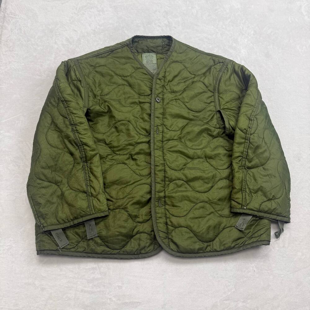 US Military M-65 Field Jacket Liner Men's Green Size XL Quilted Cold Weather 90s